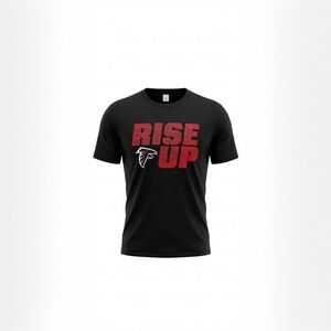 🏈Atlanta Falcons "RISE UP" Black Graphic T-Shirt🏈